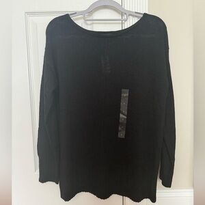 Banana Republic S Knit Tunic Top Black NWT